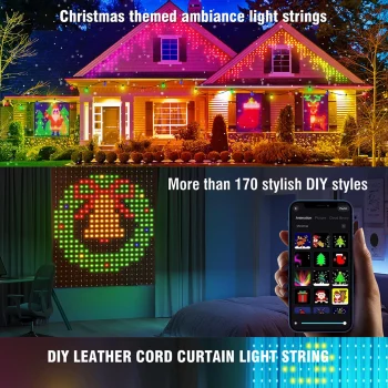 Fashion O'malley Kerstverlichting Gordijn 1.6x1.6 Meter