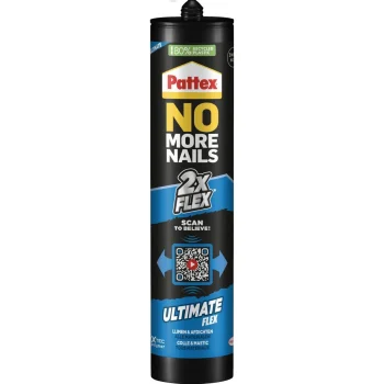 Sale Pattex Kit No More Nails Flex Zwart 390g