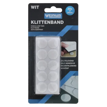 Online Westham Klittenband Plak Rondjes 20st Wit
