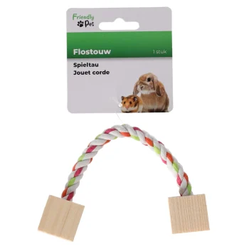 Clearance Friendly Pet Knaagdier Knabbelhout+touw 20cm