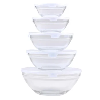 New Alpina Kommenset Glas 10st. Met Deksel