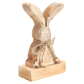 Discount O'malley Konijn Bloemen Hout 17cm