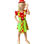 Sale Van Cranenbroek Kostuum Clown Neon Groen 152