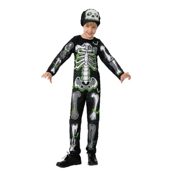 Online Van Cranenbroek Kostuum Skelet Groen 116