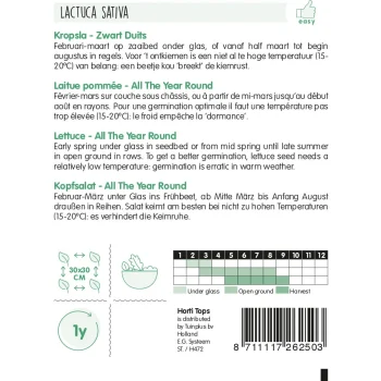 Fashion Horti Tops Kropsla Zwart Duits, Zaad