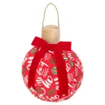 Outlet Kussen Kerstbal 25 Cm Rood Hoho