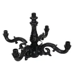 New Diamant Lamp Kroon Katwijk 5 Lamps Zwart