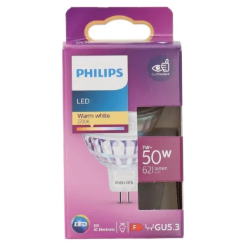 New Philips Lamp LED 50W Glas MR16 12V
