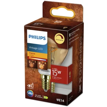 Best Philips Lamp LED Bol Met Spiraal Dimbaar Vintage 15W E14