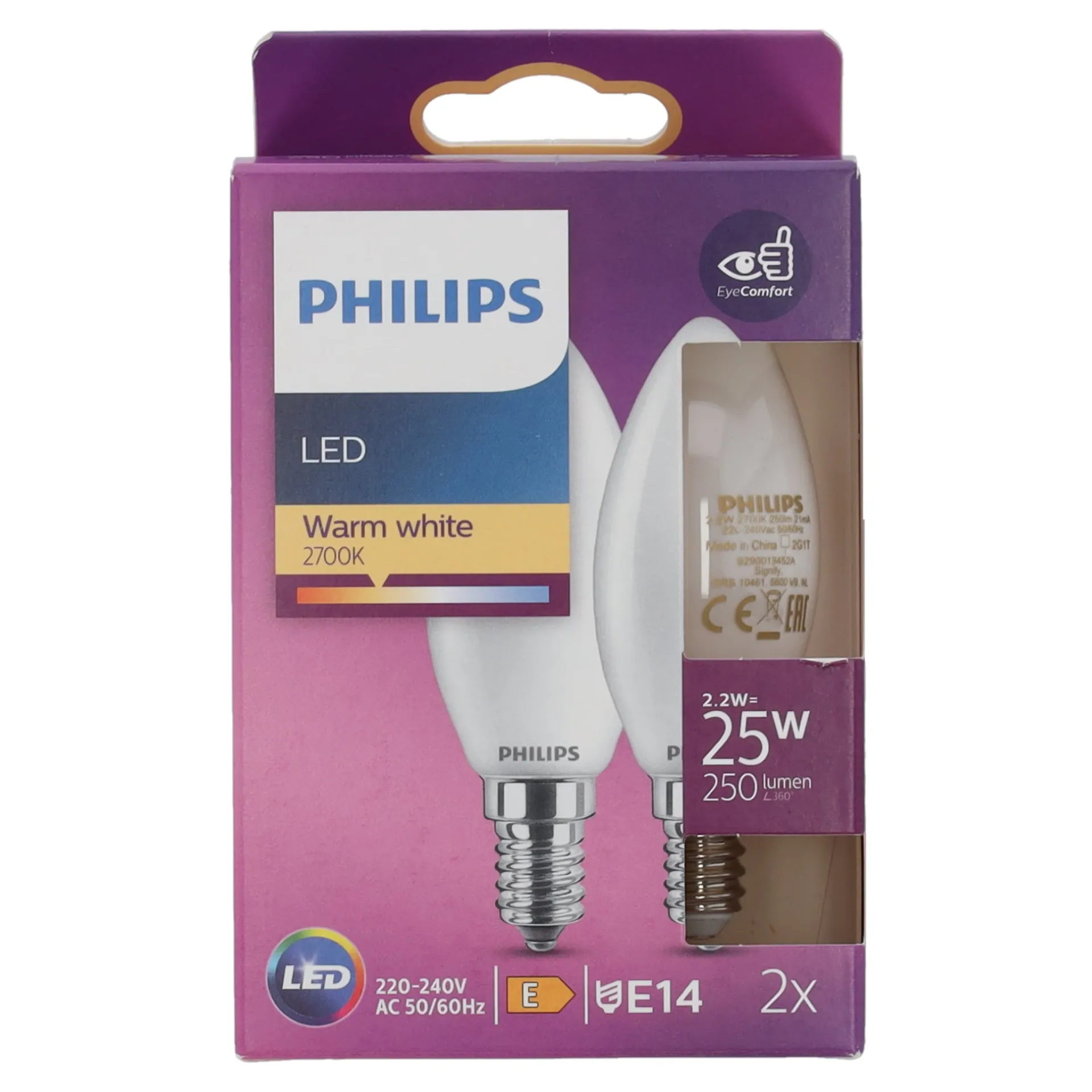 lamp-led-kaars-25w-e14-duo-phi-RIrlTTup-0.webp Discount Philips Lamp LED Kaars 25W E14 Duo