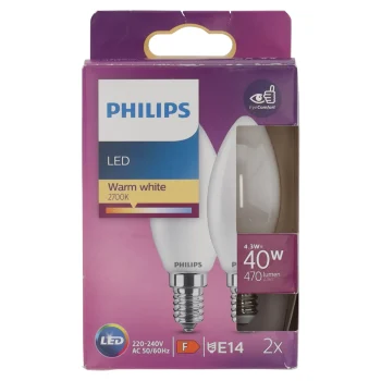 Best Philips Lamp LED Kaars 40W E14 Duo
