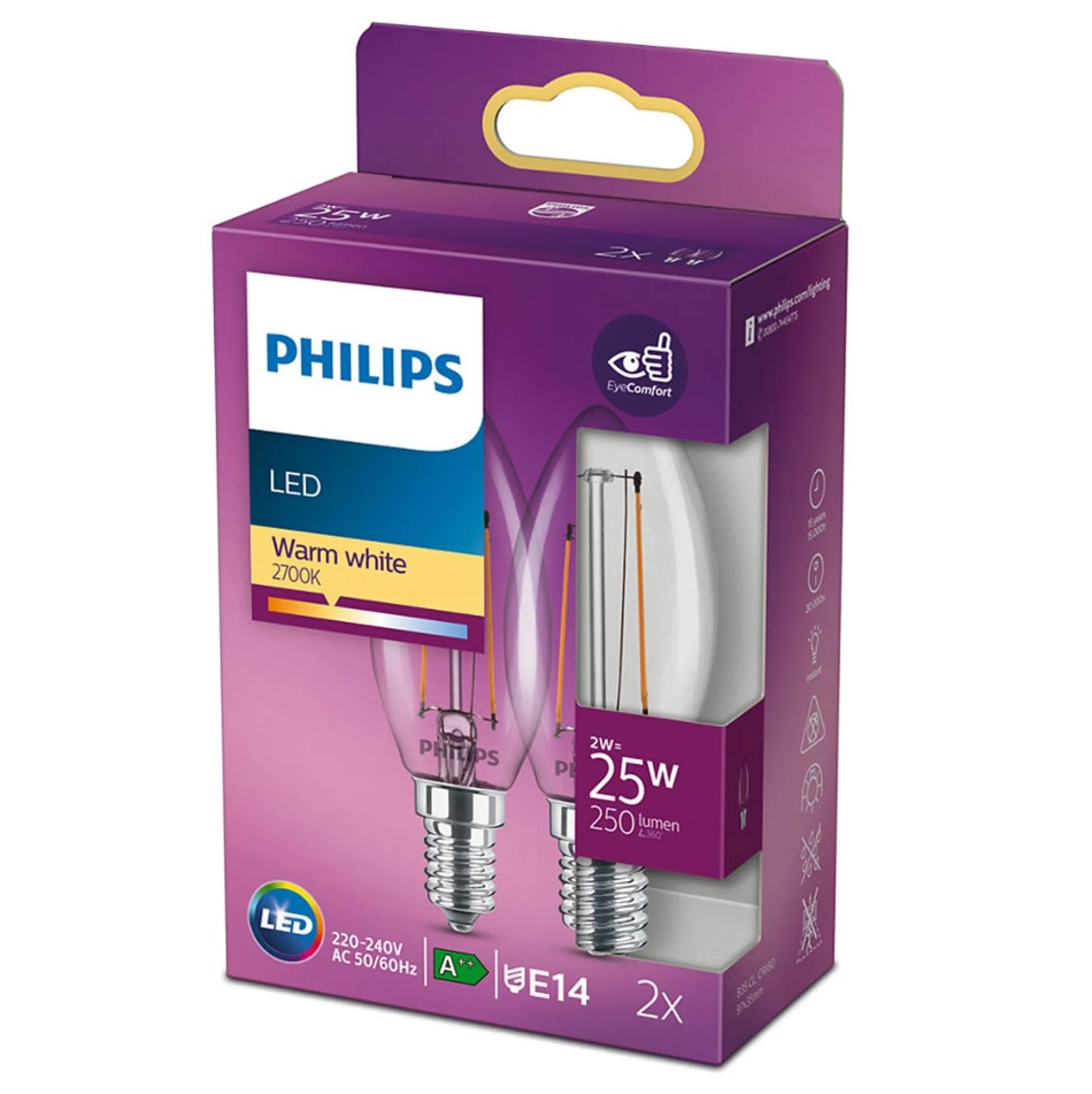 lamp-led-kaars-deco-25w-e14-2s-mqXBSzsV-0.webp Hot Philips Lamp LED Kaars Deco 25W E14 2st.