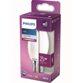 Best Philips Lamp LED Kaars Mat 25W E14