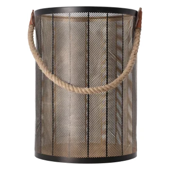 New O'malley Lantaarn Garlan Zwart Goud 25 X 35 Cm