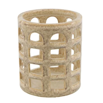 Outlet Natural Collections Lantaarn Keram Bruin 12 X 14 Cm