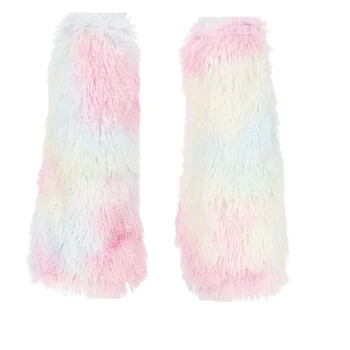 Fashion Van Cranenbroek Leg Warmer Fluffy Rainbow 2st.