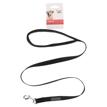 Fashion Friendly Pet Looplijn Soft Zwart 15mmx100cm FP