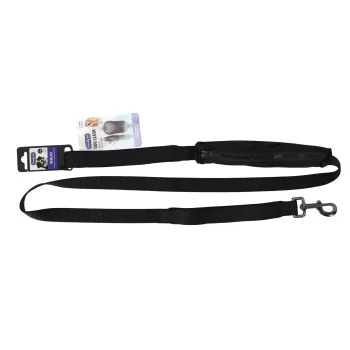 Online Friendly Pet Looplijn+opbergzak Zwart 25mm 160cm