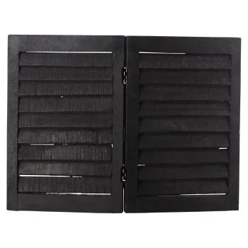 New O'malley Luik Hout 40 X 30 Cm Zwart