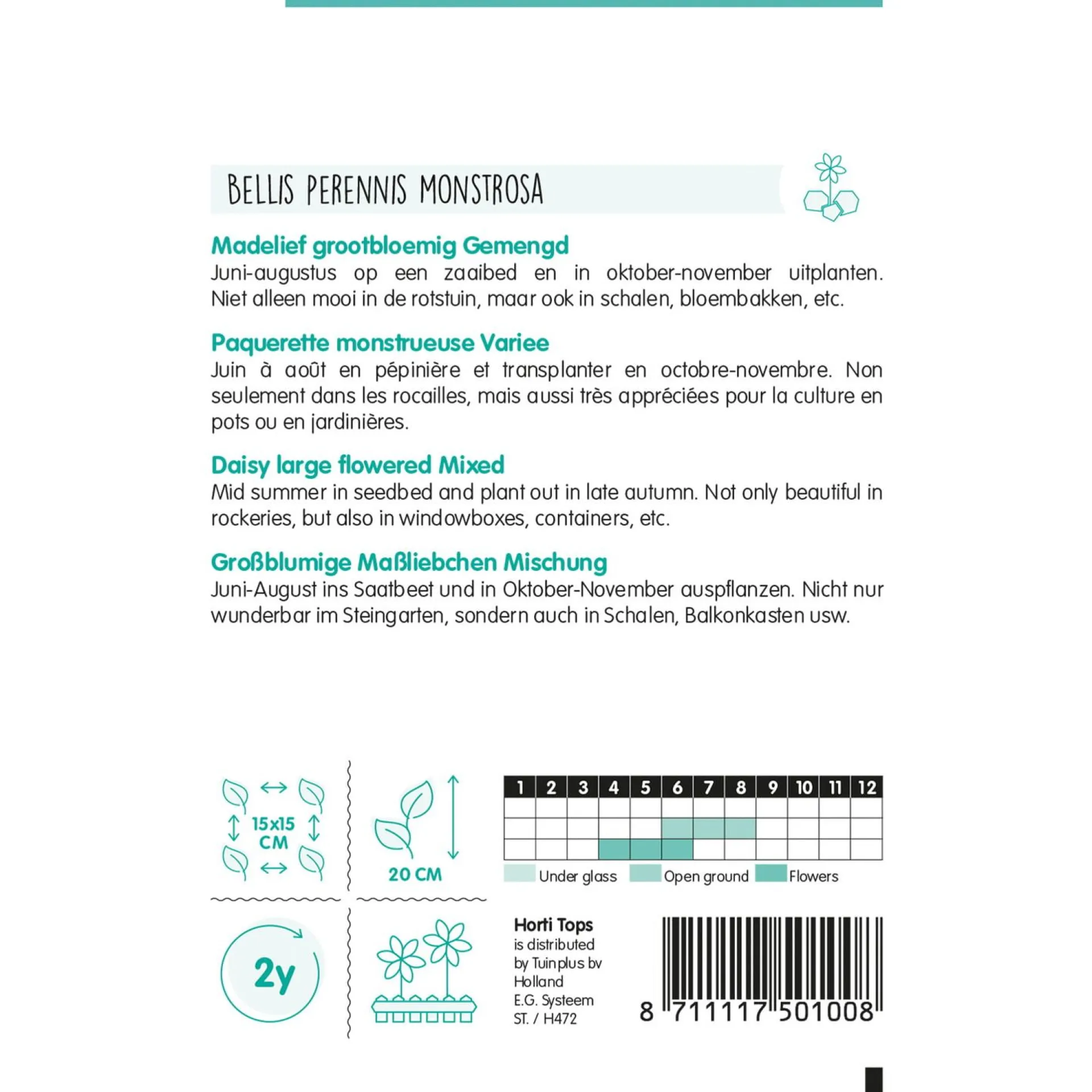madelief-monstrosa-dubbelbloem-BuooEXmX-1.webp Sale Horti Tops Madelief Monstrosa Dubbelbloemig Mix