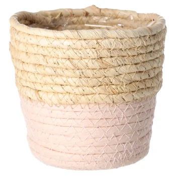 Clearance Mand Rachel Rond Roze 12 X 12 Cm