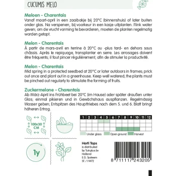 Outlet Horti Tops Meloenen Charentais Zaad
