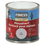 New Finess Metaalverf Hoogglans Wit 9010 250ml
