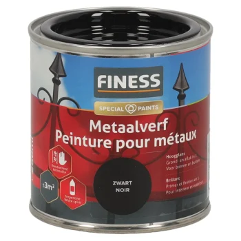 Sale Finess Metaalverf Hoogglans Zwart 9005 250