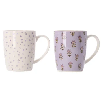 Fashion Decoris Mok Met Bloemen 10 Cm