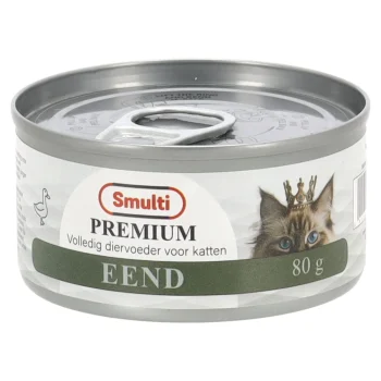 Clearance Smulti Natvoer Kat Slices Eend 80g