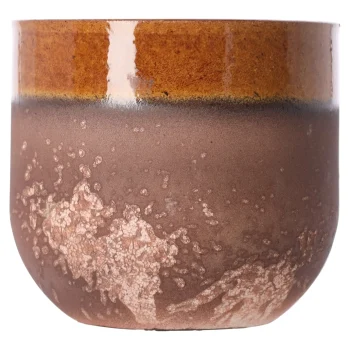 Online Mica Decorations Nora Bloempot 14 Cm Rond Groen, Donkergroen, Oker - ...