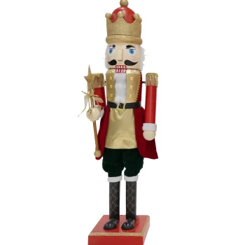 Discount O'malley Notenkraker 160cm Bewegend Met Geluid Rood Goud