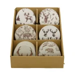 Outlet Natural Collections Onderzetter Rendier Rond 10cm
