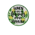 Best Natural Collections Onderzetter Rond Met Citrusmotief 10 Cm 6 Assorti