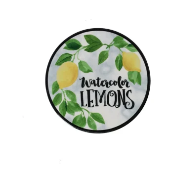 Best Natural Collections Onderzetter Rond Met Citrusmotief 10 Cm 6 Assorti