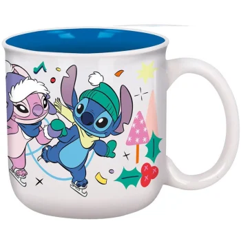 Discount Disney Ontbijtmok Kerst Stitch Ice Skating