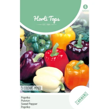 Clearance Horti Tops Paprika 5 Kleuren Zaad