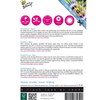 Outlet Buzzy Passiebloem Blauw