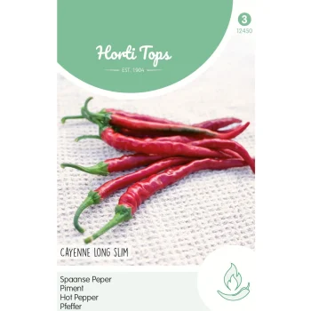 Hot Horti Tops Peper Cayenne / Spaanse Lange Rode Zaad