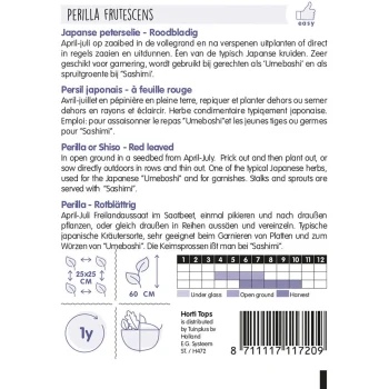 Discount Horti Tops Perilla Shiso Paarsbladig Zaad