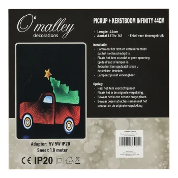 Outlet O'malley Pickup Met Kerstboom Infinity 44 Cm