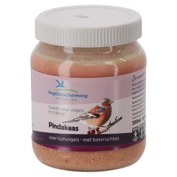 New Vogelbescherming Pindakaas Vogel + Bosvruchten 330gr