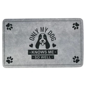 Discount Placemat Only My Dog Grijs 75 X 45 Cm