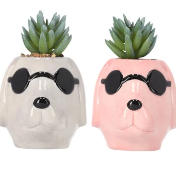 Best Natural Collections Plant In Pot Keramiek 11 X 8 X 12 Cm