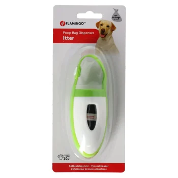 Sale Flamingo Poepzakhouder Itter Wit Groen 14cm