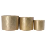 Discount Mica Decorations Pot Era Rond Goud Relief 7 X 7 Cm