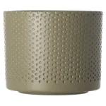 Clearance Mica Decorations Pot Era Rond Groen Relief 10 X 12 Cm