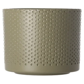 Clearance Mica Decorations Pot Era Rond Groen Relief 10 X 12 Cm