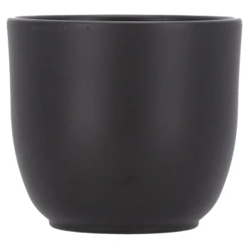 Online Mica Decorations Pot Tusca Rond Zwart Mat 9 X 10 Cm