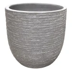 Fashion Mega Collections Pot Utah Egg Washed Grey 25 Cm